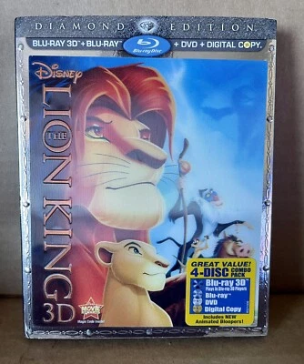 The Lion King (Blu-ray/DVD 2011, 4-Disc Set 3D Diamond Edition) Lenticular Cover - Image 1 of 3