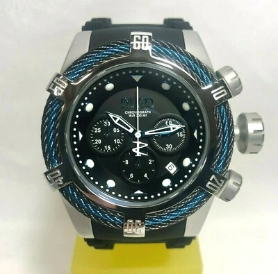 Reloj Invicta 23051 Reserve Para Hombre 52mm Perno Tri Cable Azul/Negro Correa Silicona Foto 1 de 4