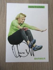Tarjeta de autógrafo original firmada a mano Heike Drechsler / atletismo T12 - Imagen 1 de 2