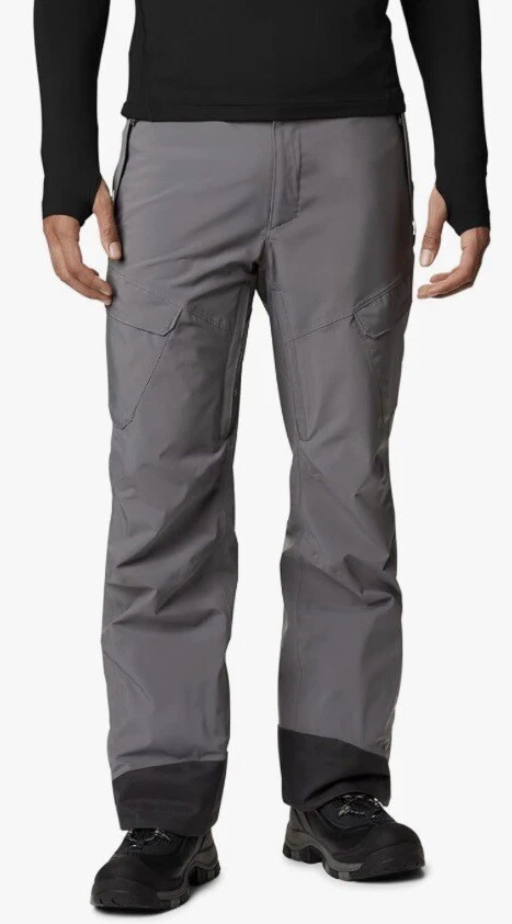 Columbia Mens Powder Stash Pant City Grey 3 INSEAM 3TF WS0979-023