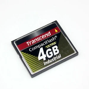 Transcend CF Card 4GB Ultra High Speed Industrial CompactFlash Type I TS4GCF100I - Picture 1 of 3