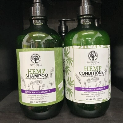 Naturisa- Hemp Seed Oil & Lavender & Charmomile SHAMPOO & CONDITIONER 33.8 oz - Image 1 of 4