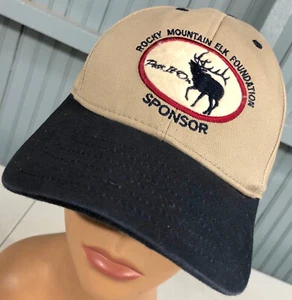 Rocky Mountain Elk Foundation Strapback Baseball Cap Hat - Picture 1 of 3