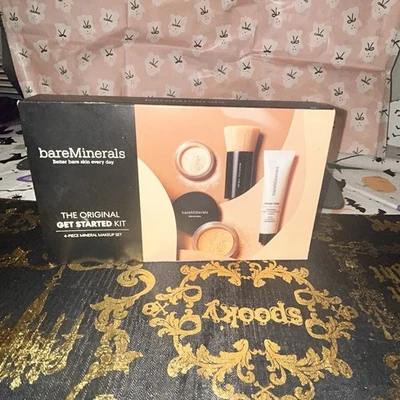 bareMinerals Original Get Started Kit 4-Piece Mineral Set Med Beige 12 NEW - Image 1 of 4