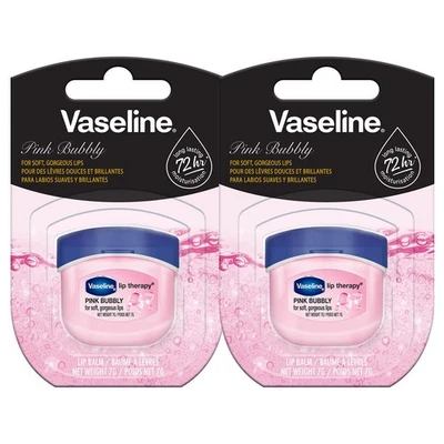 Vaseline Lip Therapy Pink Bubbly | Pflegender Lippenbalsam (2er Pack) - Bild 1 von 4
