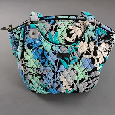 Vera Bradley Glenna Camofloral Satchel Bag Soft Cotton Multicolor NWT - Image 1 of 4