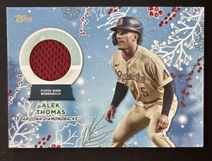 2023 Topps Holiday Alek Thomas Relic Card #RC-AT  ARIZONA DIAMONDBACKS - Picture 1 of 2