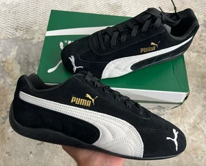 Puma Speedcat OG Men’s Trainers Size UK 8.5 Black White Suede Brand New - Picture 1 of 10