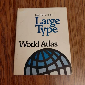 Hammond Large Type World Atlas by Hammond World Atlas Corporation Staff... - Picture 1 of 8
