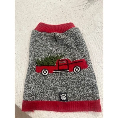 Suéter para Perros Petrageous Designs Rojo Camión Árbol de Navidad Tejido Vacaciones Pequeño Foto 1 de 4