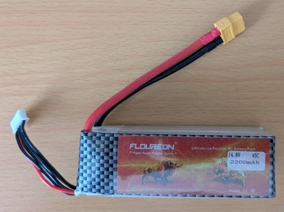 45C 14.8V 4S 2200mAh Lipo Akku mit XT60 für Heli Aeroplane Jet RC Car Boat - Bild 1 von 2