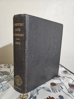 Vintage 1975 HC An Elementary Latin Dictionary by Charlton T. Lewis Oxford - Image 1 of 4