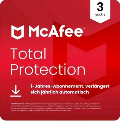 McAfee Total Protection 2025 (3 Geräte, 1 Jahr) - Bild 1 von 4