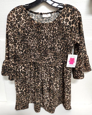 Camisa muñeca bebé con estampado de leopardo talla mediana para mujer - Bobbie Brooks Foto 1 de 4