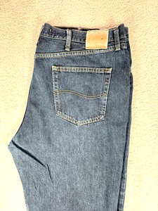 Lee Relaxed Fit Straight Leg Jeans Men's Blue Size 42x32 - Picture 1 of 9