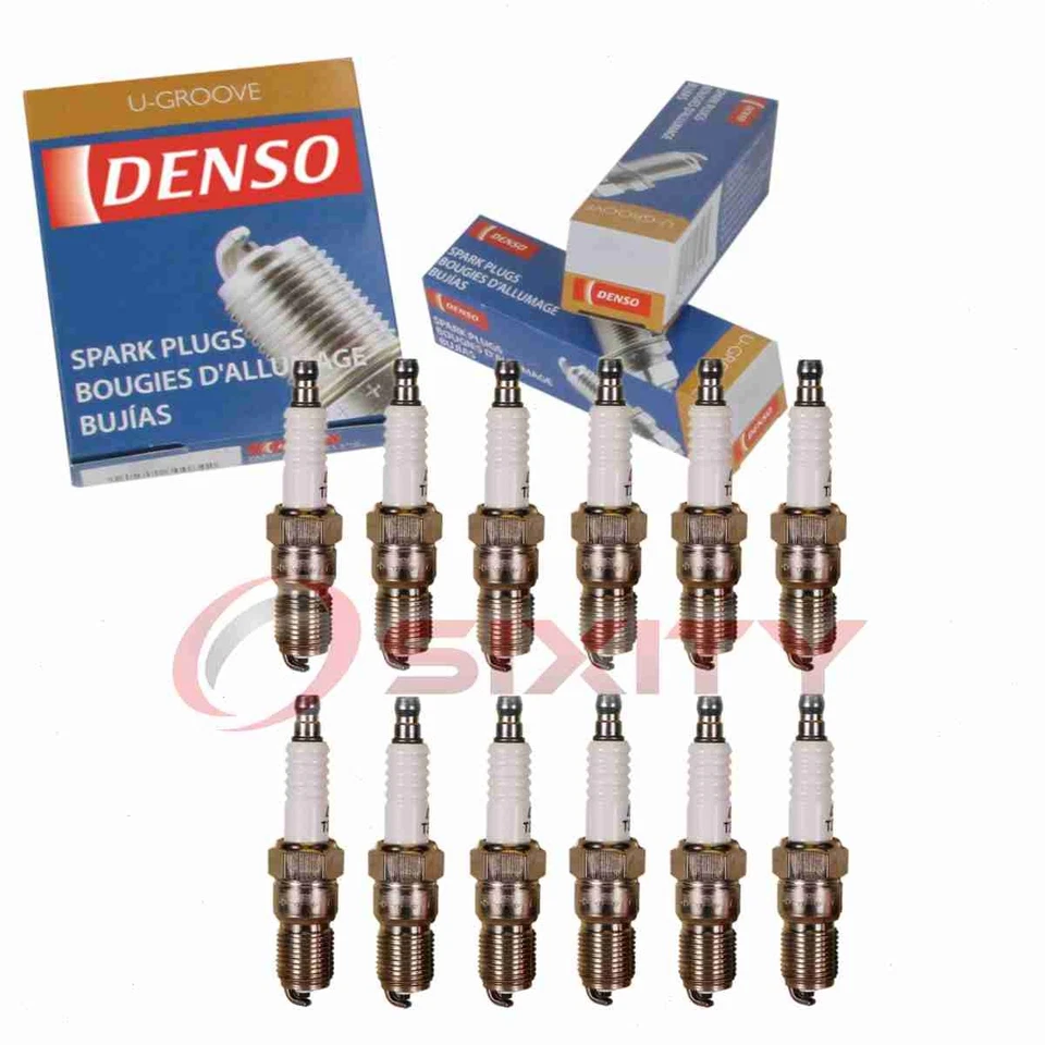 12 bujías Denso estándar ranura en U para Jaguar XJ12 1981-1992 5,3 L V12 bi Foto 1 de 4
