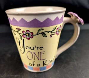 Taza de café Russ Berrie Co. You're One of a Kind pintada a mano - Imagen 1 de 6