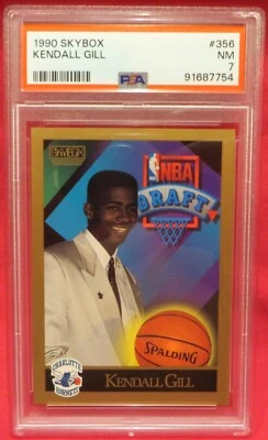 Kendall Gill **PSA 7** 1990 Skybox Basketball #356 - Image 1 of 2