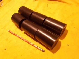 Lote de 6 piezas VARILLA DE NAILON NEGRA barra de plástico mecanizable buje redondo 2"" OD x 2-1/4"" L - Imagen 1 de 4