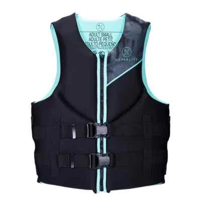 Women's HYPERLITE Indy CGA Wake Vest Life Jacket - AQUA - Image 1 of 3