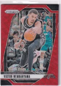 2024-25 Panini Prizm NBA No. 172 Victor Wembanyama Red Wave Prizm - Bild 1 von 2