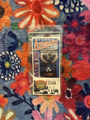 1969 Amazin New York Mets World Series Pin Baseball Sharp 1980’s SGA Shea - Image 1 of 2