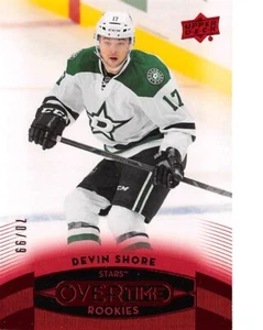 2015-16 Upper Deck Overtime Red #170 Devin Shore/99 - Imagen 1 de 2