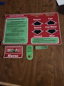 Troy Bilt Horse Tine Hood Decal Horse 2 (6/84) Master Kit - Bild 1 von 1