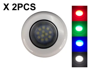 Pactrade Marine 2PCS RV Boat Pontoon Red Green Blue White LED Courtesy Light - Bild 1 von 10