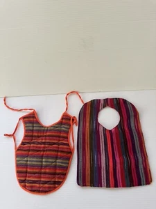 Guatemalan Baby Bib Gender-Neutral Accessories Cute Set Of 2 - Picture 1 of 5