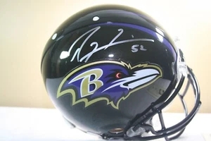 BALTIMORE RAVENS signed RAY LEWIS Vtg Authentic Riddell VSR4 Football Helmet HOF - Picture 1 of 3