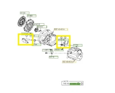 Horquilla de embrague Hyundai I10 4143002560 Foto 1 de 2