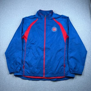 Reebok Chicago Cubs Men's XL Full-Zip Jacket Windbreaker - Blue with Logo - Picture 1 of 7