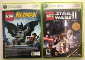 Xbox 360 Lego Juego Lote Dos Juegos Lego Batman El Videojuego y Lego Star Wars II - Imagen 1 de 1