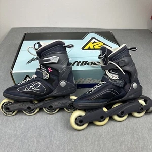 K2 Exo Tech Bota Suave Mujer Talla 11 Patines en Línea Negro Rosa Cinta - Imagen 1 de 24