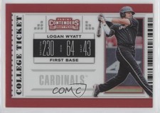 2019 Panini Elite Extra Edition College Ticket Holo Logan Wyatt #CT-LW