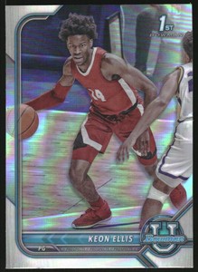 2021-22 Bowman University Chrome Refractors #75 Keon Ellis