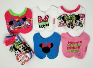 Minnie Mouse Girls 5-Pair Socks S/CH 4-7.5 - Picture 1 of 2
