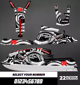 Kawasaki jet ski 440 550 SX decal graphics sticker wrap full kit 1982-1995 - Picture 1 of 1
