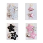 Star Shaped Hairpin Star Hair Barrette PU Material Hair Jewelry for Girl Woman