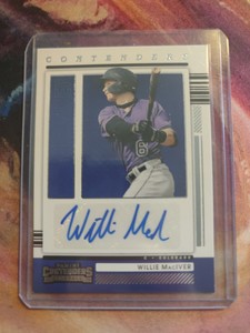 Willie MacIver 2021 Panini Contenders Auto #CA-WM Colorado Rockies