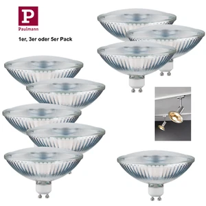 Paulmann GU10 LED QPAR111 4W warmweiß 2700K Reflektor 230V Leuchtmittel Glas Alu - Bild 1 von 7