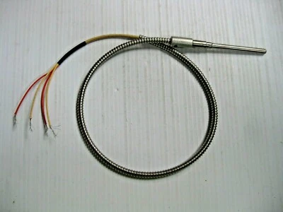 Thermetrics-Maveric RTD Thermocouple  4 Wires  4233-36120-C3    -58/+752 Deg F   - Image 1 of 2