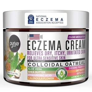 Puriya Crema Eczema 5 in 1 per Bambini, Neonati, Neonati, Adulti, Avanzato - Foto 1 di 6