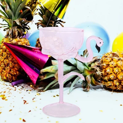 Goblet Banquet Travel Tall Vintage Goblets Flamingo Drinking Glasses - Image 1 of 4