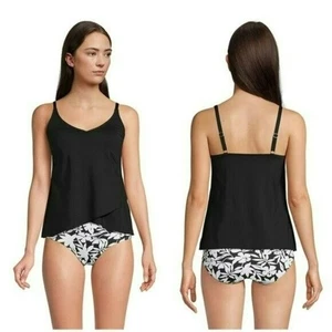 costume da bagno tankini donna Lands fine scollo a V orlo a tulipano taglia m 10-12 - Foto 1 di 3