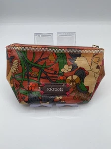 Sakroots Cosmetic Makeup Bag Floral Pouch Travel Flowers Peace Top Zip - Picture 1 of 15