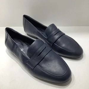 Antonio Melani Navy Glove Leder Penny Loafer Damengröße 8,5M, neu - Bild 1 von 7