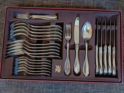 WMF Besteck  Englische Rose  6 Personen 30 Teile. 90g versilbert. Guter Zustand - Bild 1 von 4