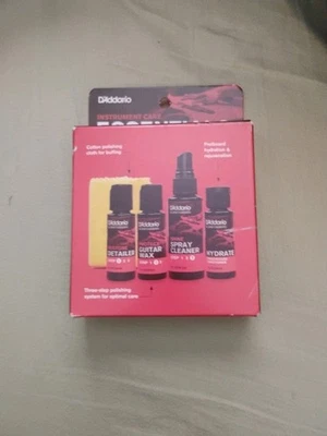 D'Addario PW-GCB-01 Instrument and Guitar Care Essentials Cleaners and Cloth - Image 1 of 2